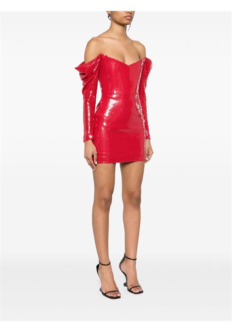 Abito mini con paillettes in rosso Alex perry - donna ALEX PERRY | D1463RD